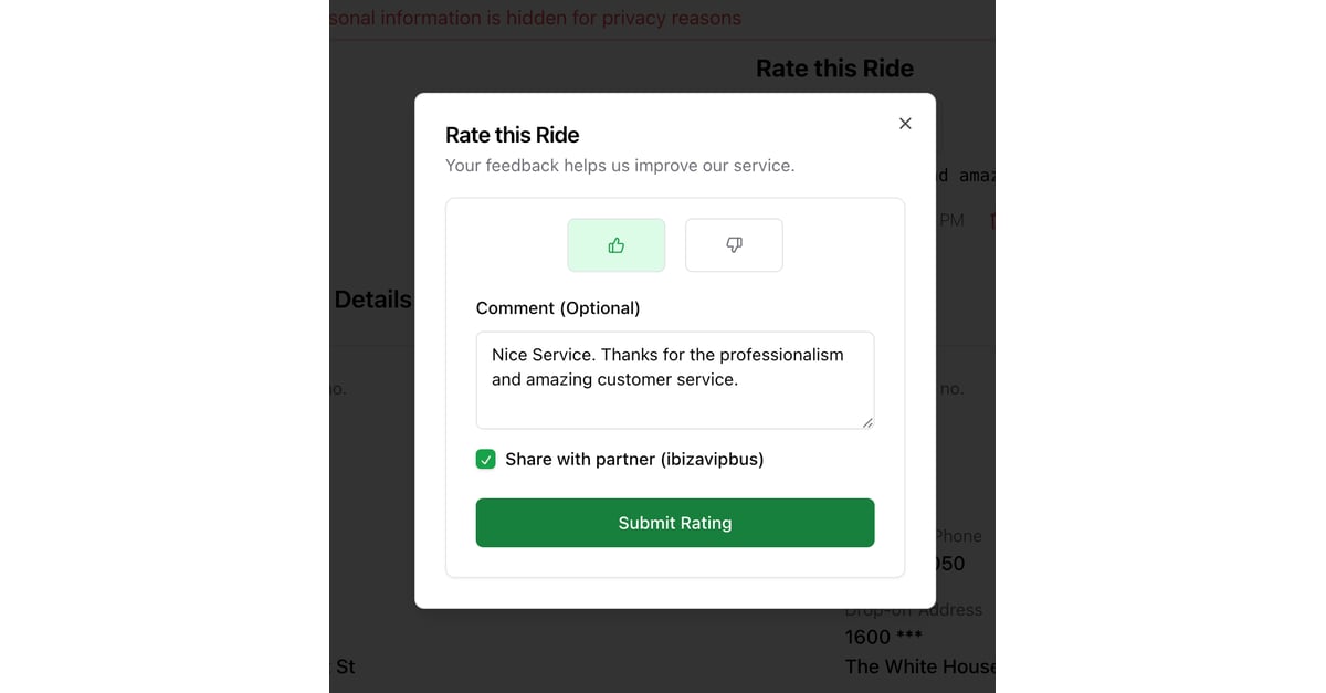 Rate Rides